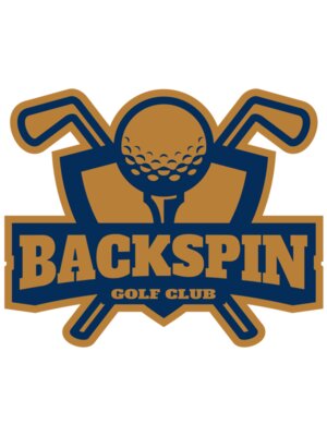 Backspin Golf Club logo template