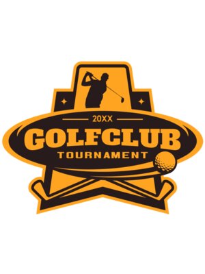 Golf club Tournament logo template 05