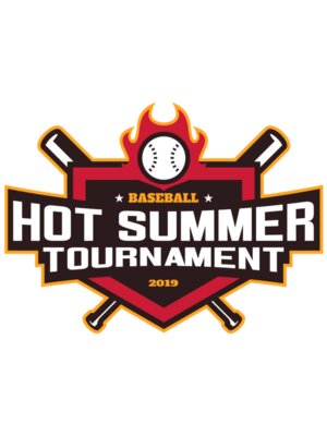 Hot Summer Tournament Baseball logo 01