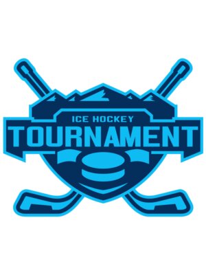 Tournament Ice Hockey logo template