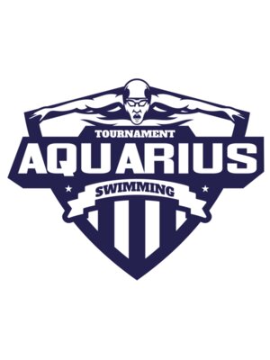 Aquarius Swimming Tournament logo template