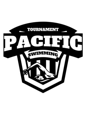 Pacific Swimming Tournament logo template