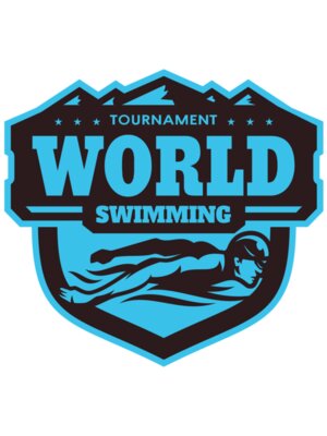 World Tournament Swimming logo template